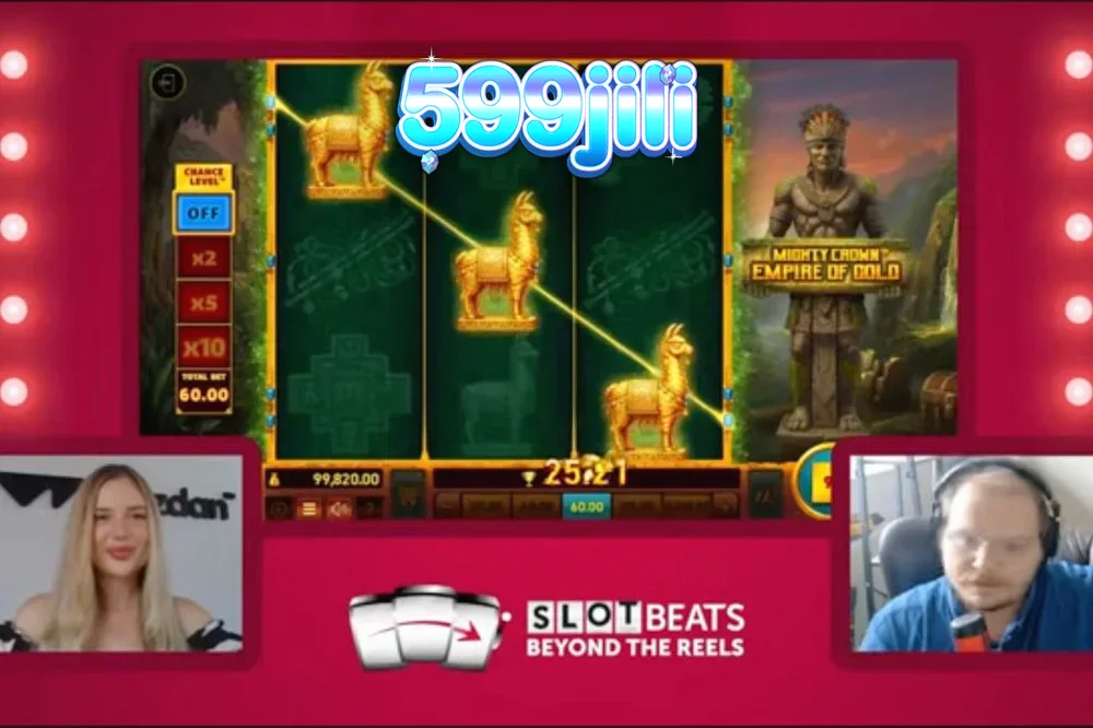 Isang visual na representasyon ng Mighty Crown: Empire of Gold slot na nagpapakita ng tatlong-reel na layout.